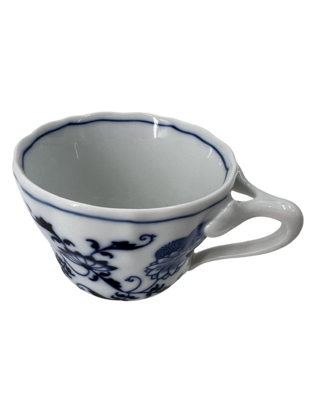 Vintage Blue Danube Blue Onion Porcelain Tea Cup Japan Rectangle Stamp
